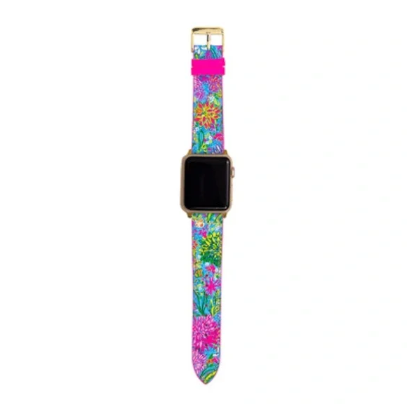 NWT Lilly Pulitzer Apple Watch Band in Walking on Sunshine - Picture 2 of 7
